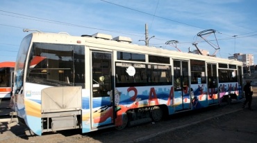 В Улан-Удэ появился трамвай в этностиле 