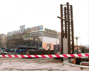 Исчез экран с площади Советов