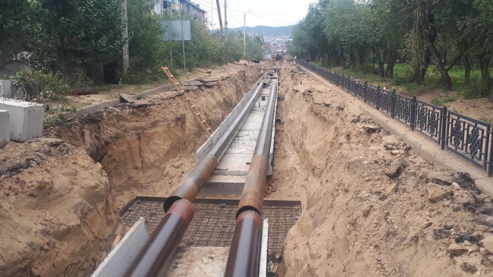 Ремонт теплотрассы на БКМ в Улан-Удэ завершится в конце сентября