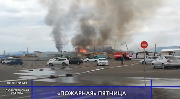 Три крупных пожара бушевали в Улан-Удэ