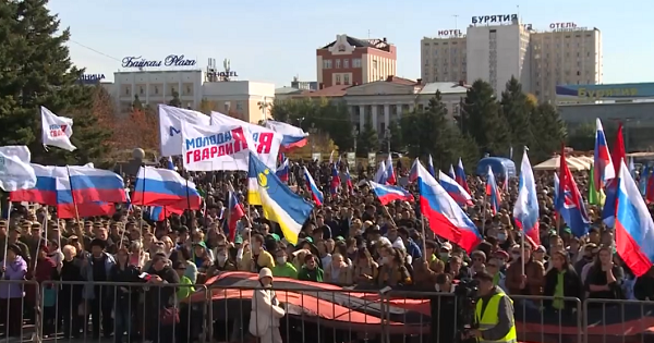 В Улан-Удэ прошёл митинг-концерт в поддержку референдумов на Донбассе, в Запорожье и на Херсонщине