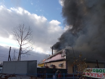 В Бурятии на крупном пожаре погорели бизнесмены
