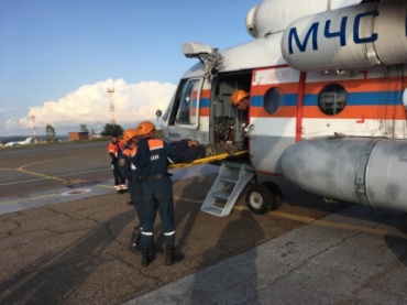 Тульские спасатели эвакуировали пенсионера с окинских гор Бурятии