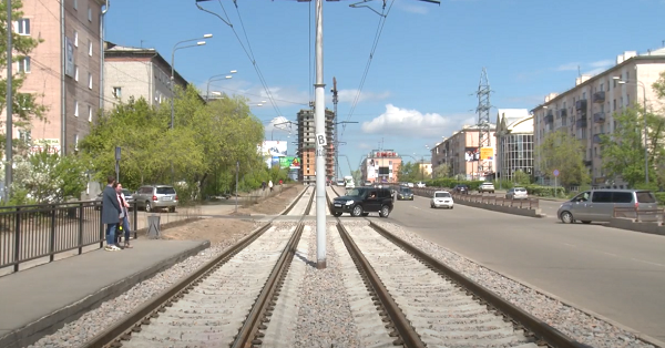 В Улан-Удэ завершают ремонт трамвайных путей на проспекте 50-летия Октября