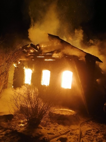 В Бурятии сгорел жилой дом