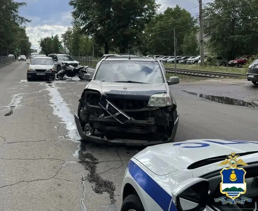 ДТП с мотоциклистом произошло в Улан-Удэ ДТП с мотоциклистом произошло в Улан-Удэ