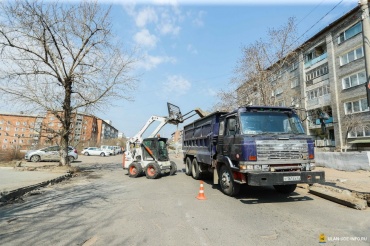 В Улан-Удэ приступили к ремонту дороги по ул. Гагарина