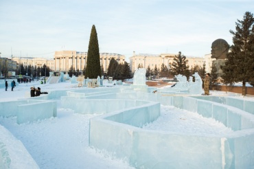 Ледовый городок на площади Советов откроют раньше