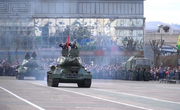 Парад в честь 76-й годовщины. Как в Улан-Удэ отметили День Победы?