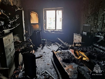 В Бурятии полностью сгорела квартира из-за неисправной розетки 