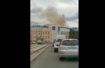 В центре Улан-Удэ горит гостиница