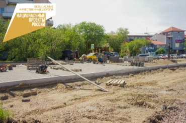 В Улан-Удэ продолжается большой ремонт улицы Бабушкина 