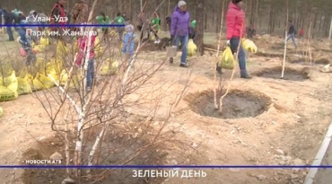 В Улан-Удэ посадили 14 тысяч саженцев