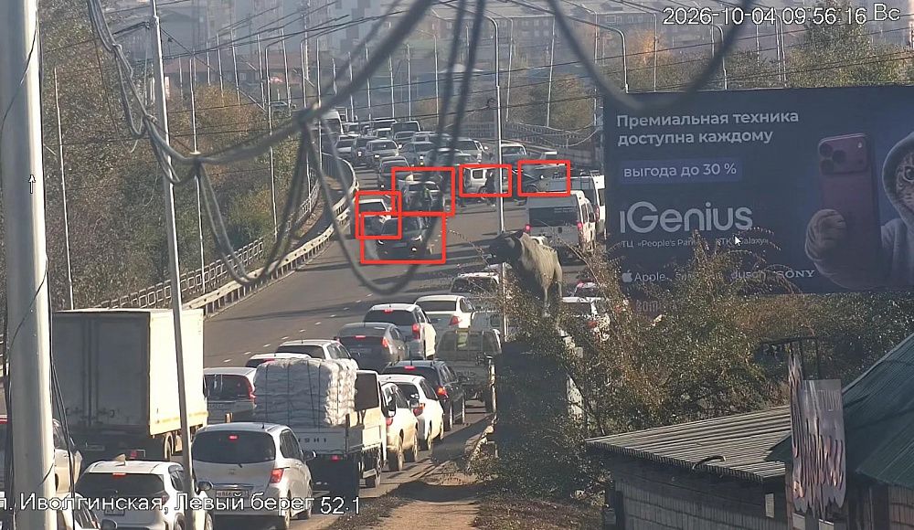 Пять автомобилей столкнулись в Улан-Удэ на Селенгинском мосту