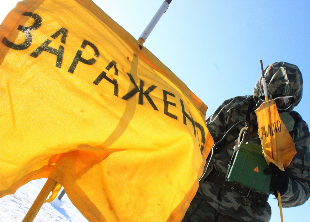 Тактико-специальное занятие состоялись с военнослужащими соединения РХБ защиты ВВО в Бурятии