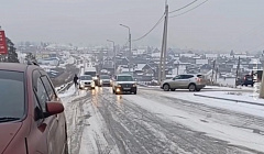 Дорожный коллапс в Улан-Удэ. Последствия снегопада в столице Бурятии