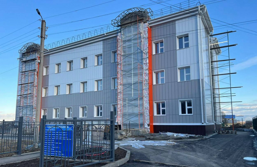 Поликлиника в селе Курумкан в Бурятии готова на 70% Поликлиника в селе Курумкан в Бурятии готова на 70%