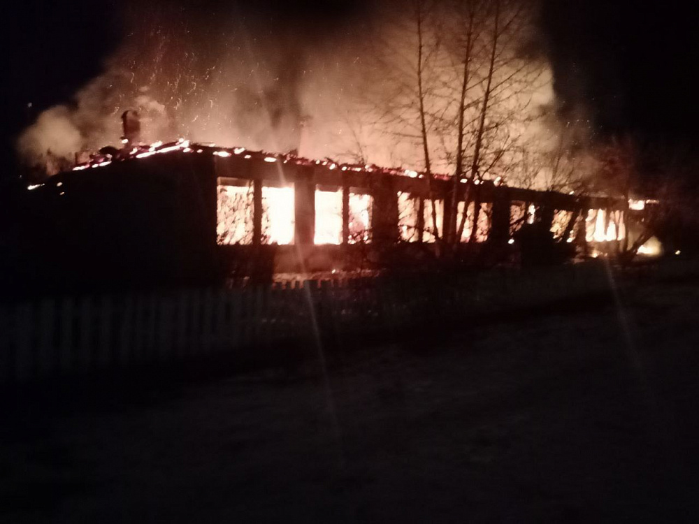 Сгорела школа в селе Тохой