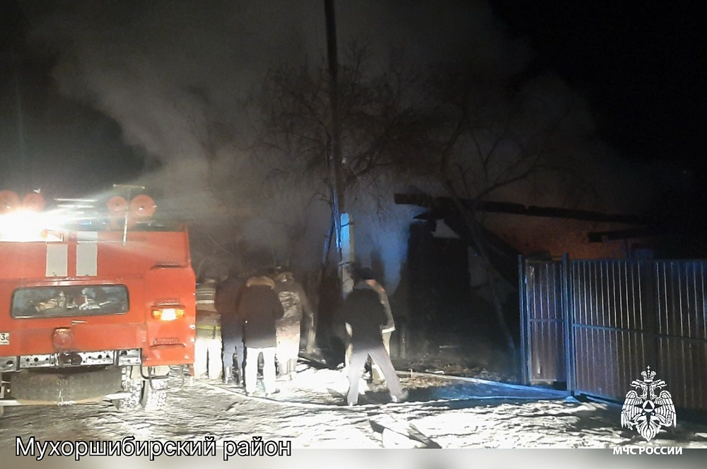 Мать с ребёнком получили ожоги на пожаре в Мухоршибири