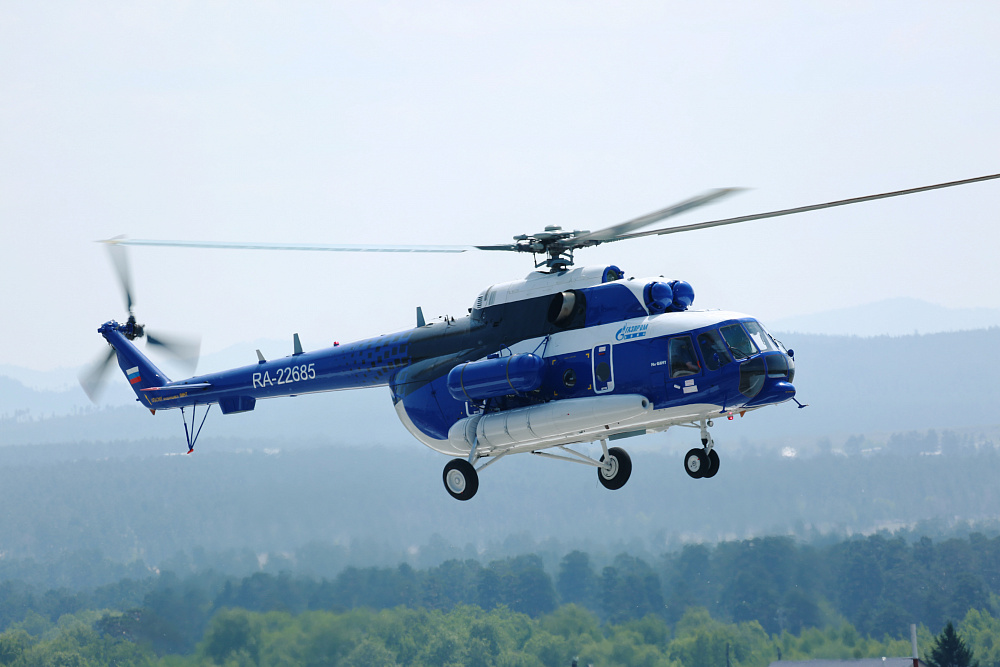 У-УАЗ поставил «Газпром авиа» три вертолета Ми-8АМТ для обслуживания труднодоступных объектов